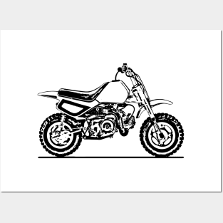 Z50R Motorcycle Sketch Art Posters and Art